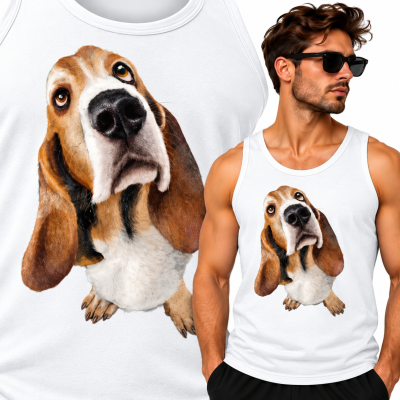 TANK TOP ZWIERZĘTA  BASSET